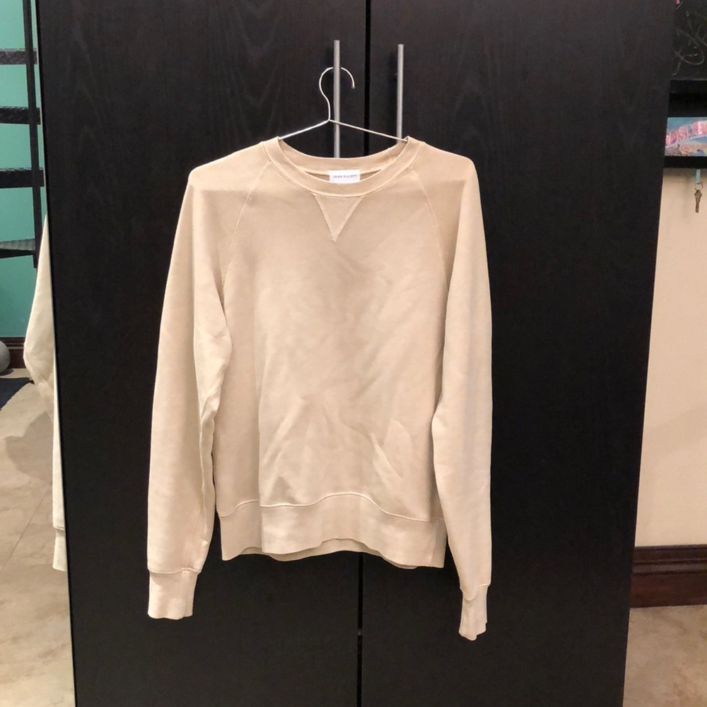 John Elliott Cream Crewneck Sweater